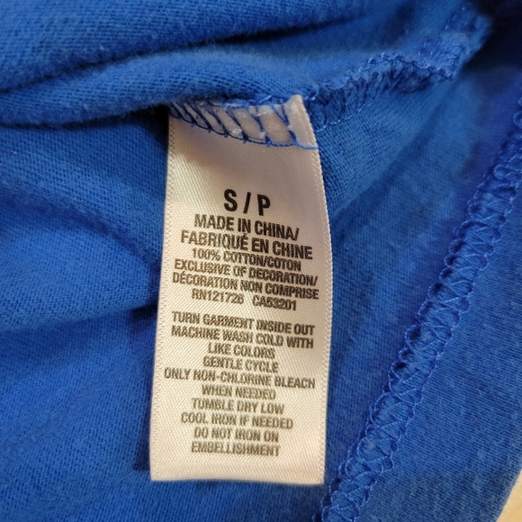 Aeropostale Distressed Vintage Men Blue Times Square T Shirt Size Small - Picture 6 of 6